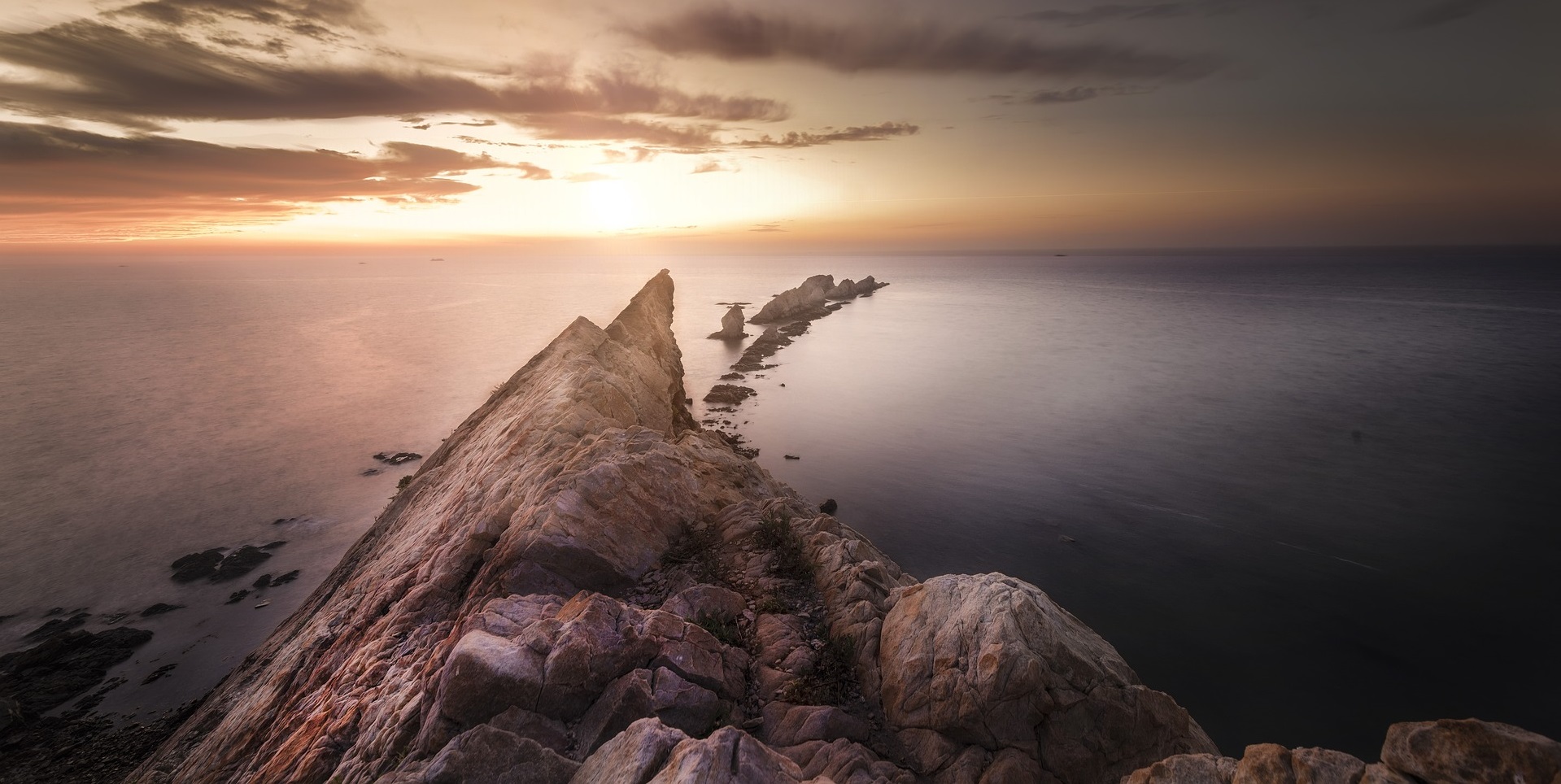 Falaise au crépuscule